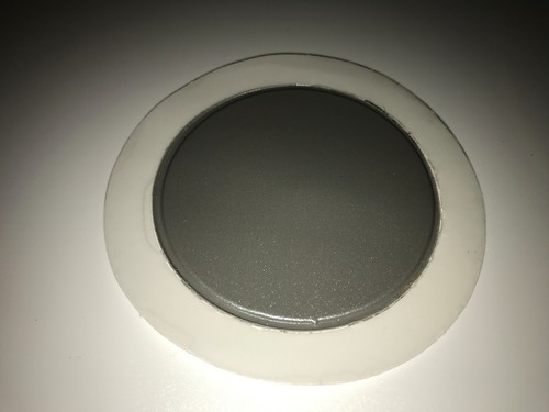 Silver pvc round tax - tax, disc