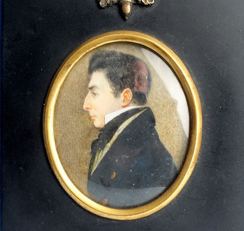 Antique georgian portrait - georgian,