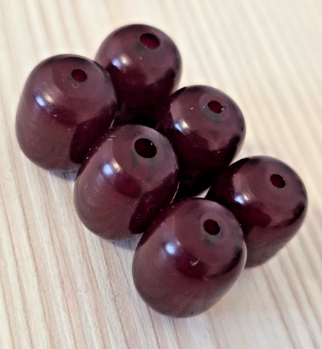 Art deco bakelite beads cherry - deco,