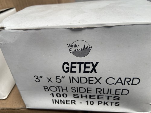 Index cards box of - box,