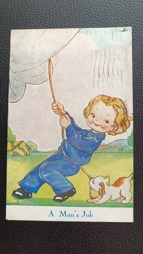 Ww2 comic postcard - postcard:, waaf