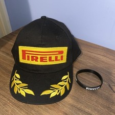 NEW Pirelli Logo Podium Adjustable Formula One Black Baseball Cap Adjustable