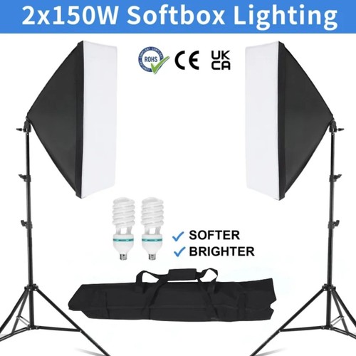 150w softbox lighting kit - lighting,