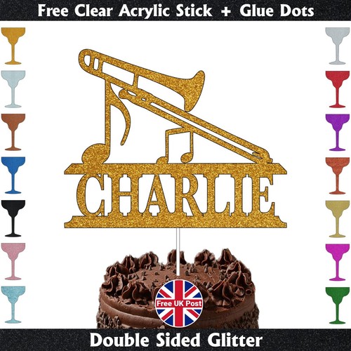 Personalised glitter trumpet - personalised,