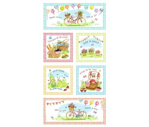 Picnic the lake block panel - picnic,