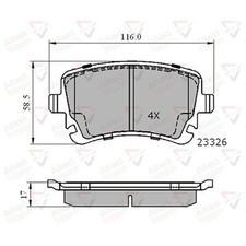 Brake Pads Set For VW Phaeton