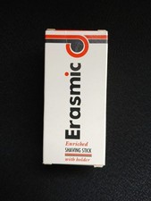 VINTAGE NEW & BOXED ERASMIC ENRICHED SHAVING STICK WITH HOLDER 50G