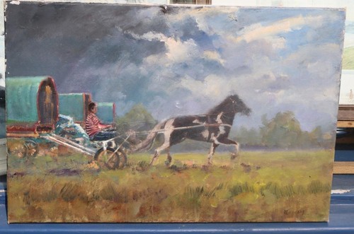 Original oil painting - , by