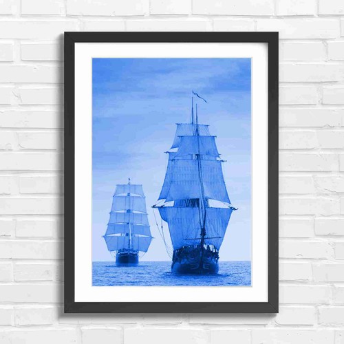 Nautical vintage sailing ships - nautical,