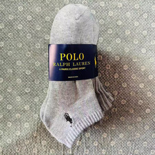 Gray Polo Ralph Lauren Crew Socks Classic Sport Men’s Size 6-12 Pack Of 6
