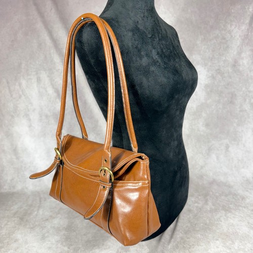 Vtg 90s y2k brown - 90s, leather