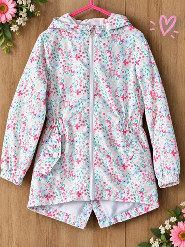 Girls floral firetrap jacket - girls,