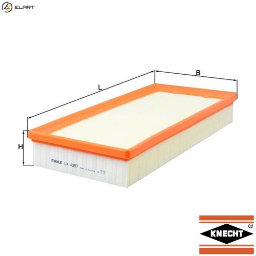 Air filter 4397 for - lx,