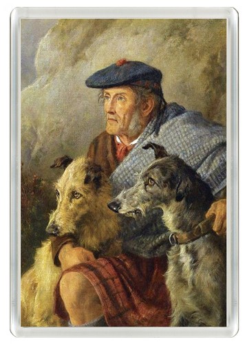 Deerhound dog fridge magnet - deerhound,