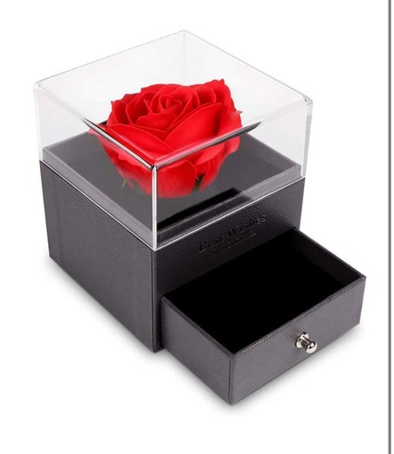 Eternal rose jewelry box - rose, in