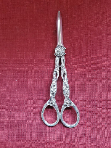 Silverplate grape shears - silverplate,
