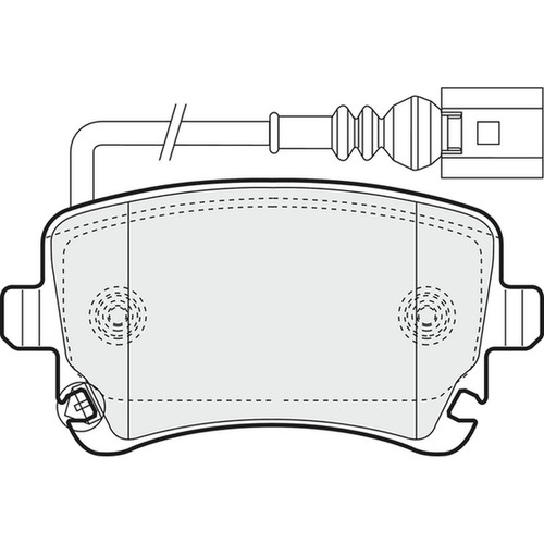 Brake pads set rear - set,