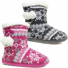 Ladies Slippers Women Girls Winter Warm Fur Luxury Ankle Boots Bootie Shoes Size