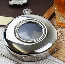 5oz Silver Round Hip Flask