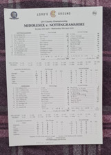 Cricket Scorecard 12-15 April 2015 (Lords) - MIDDLESEX v. NOTTINGHAMSHIRE