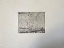 1897 ANTIQUE ETCHING LANDSCAPE