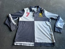 Jack Wills Men’s Rugby Shirt XL Blue White Long Sleeve #7 (Free P+P)