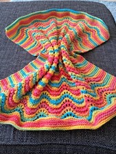 Hand knitted multi stripes