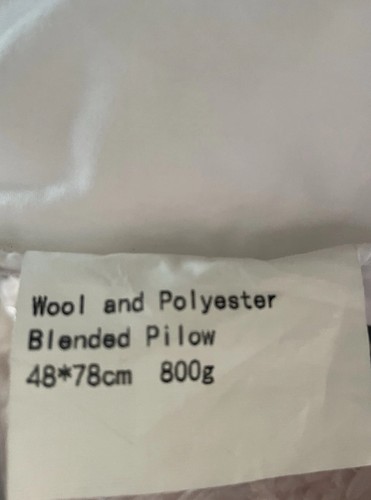 Wool polyester pillow - wool,