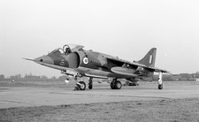 35MM ORIG AIRCRAFT NEG XV758 Harrier GR3 RAF COLTISHALL 1970 #8775