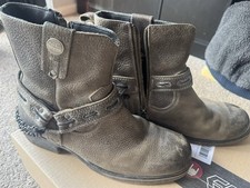 GREY ROCK REBEL BOOTS BY EMP THUNDER ROAD SIZE 9 (UK), 43 (EUR), 10 (US).