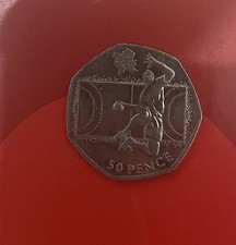 50p Olympic Coin. Handball