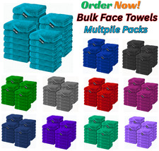 100X FACE CLOTHS TOWELS 100%