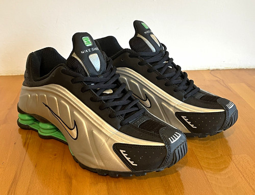 Nike shox silver - shox, silver/black/green