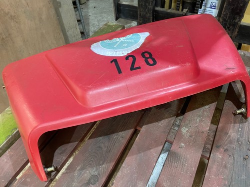 Red bonnet panel hood - panel,