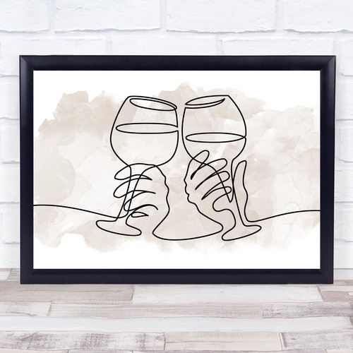 Watercolour line art wine - watercolour,