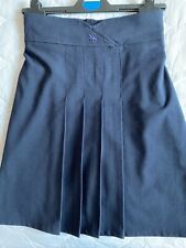 Girls' School Skirt, Navy age 13 Trutex. Elasticated waistband.