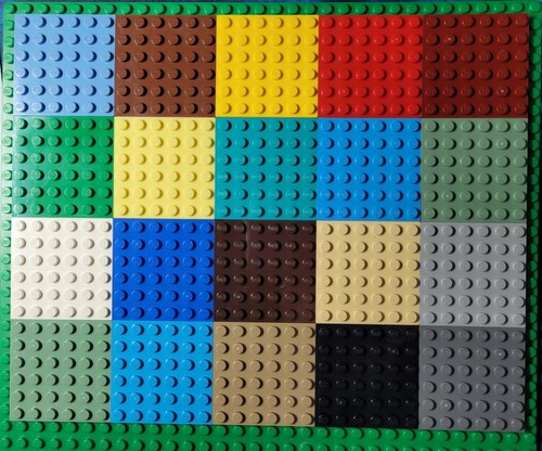 Lego 3958 plates 6x6 various - plates,