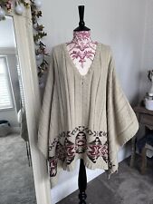 New Ralph Lauren Denim & Supply Navajo Tribal Southwestern Western Poncho Size M