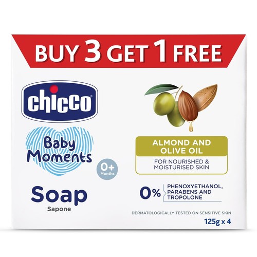 Chicco soap 125g buy3 get1 - 125g, (buy3