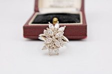 Silver 925 cz multi stone ring