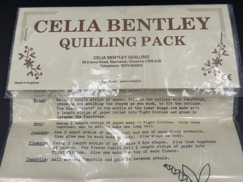 Vintage celia bentley quilling - celia,