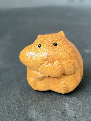 Hand carved wooden guinea pig - guinea,