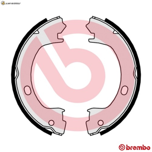 Brake shoe set - , parking