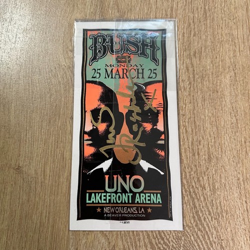 Bush signed handbill - bush,