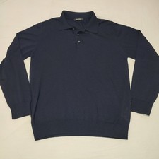 Luca Nobili 100% Merino Wool Mens Polo Jumper Made In Italy Size M Brand New