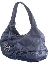 Coccinelle Blue Leather Hobo Bag Women's Shoulder Bag 