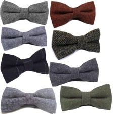 New Mens Wool Bow Tie Pre-Ties