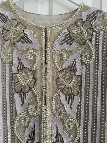 Beaded evening jacket with - jacket,