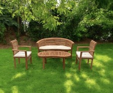 Teak Banana Curved Garden