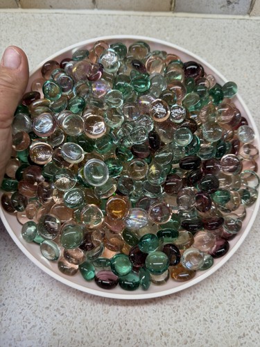 Large lot glass - lot, pebbles